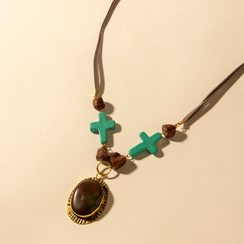 Rangefaith Pendant Necklace in Desert Turquoise