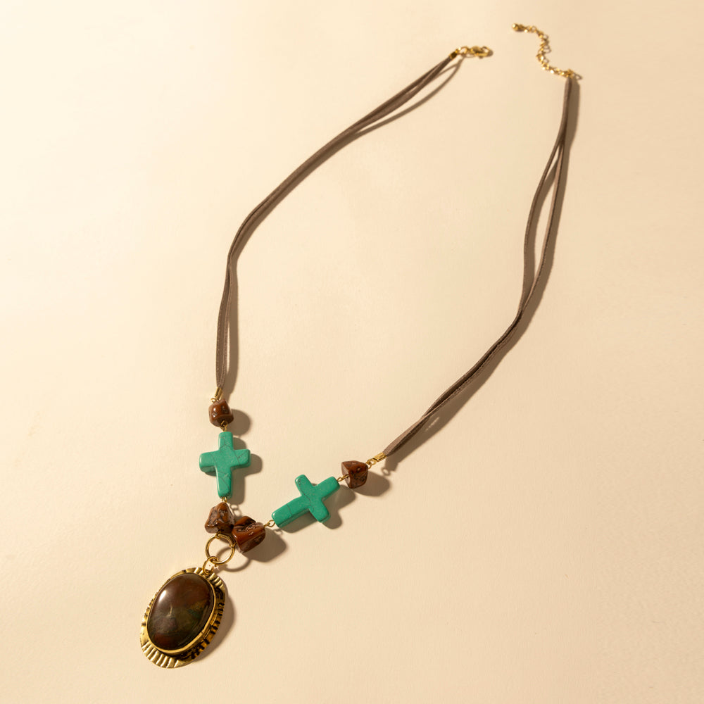 Rangefaith Pendant Necklace in Desert Turquoise