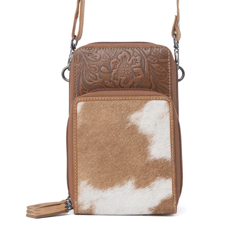 Rustler Ridge Embossed Leather Hairon Sling Bag Variant Combo