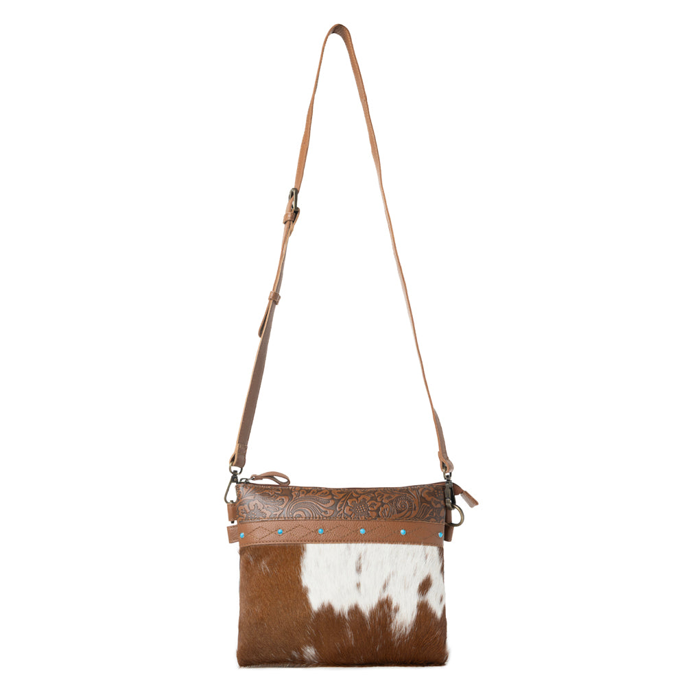 Thunderpeak Concho Hairon Leather Bag in Fawn Sand