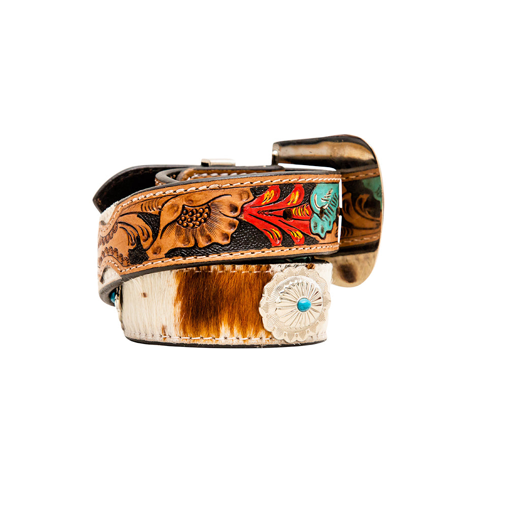 Cummerband Hand-Tooled Concho Belt